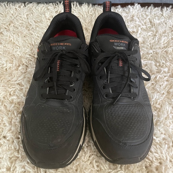 Skechers Arch Fit Road Walker Composite Toe Black water resistant men’s size 9 - Picture 2 of 10